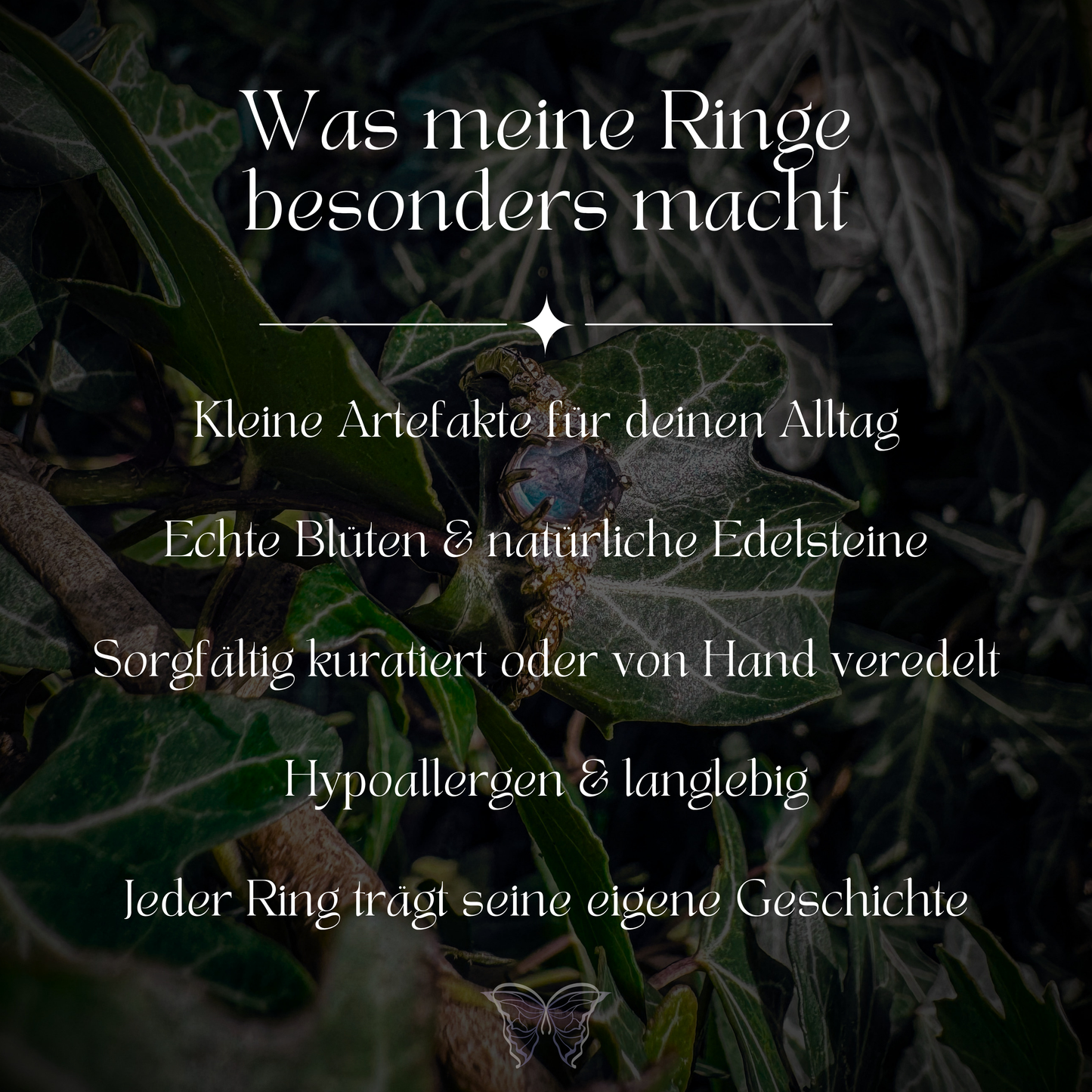 Ring mit natürlichem Cordierit 💙✨