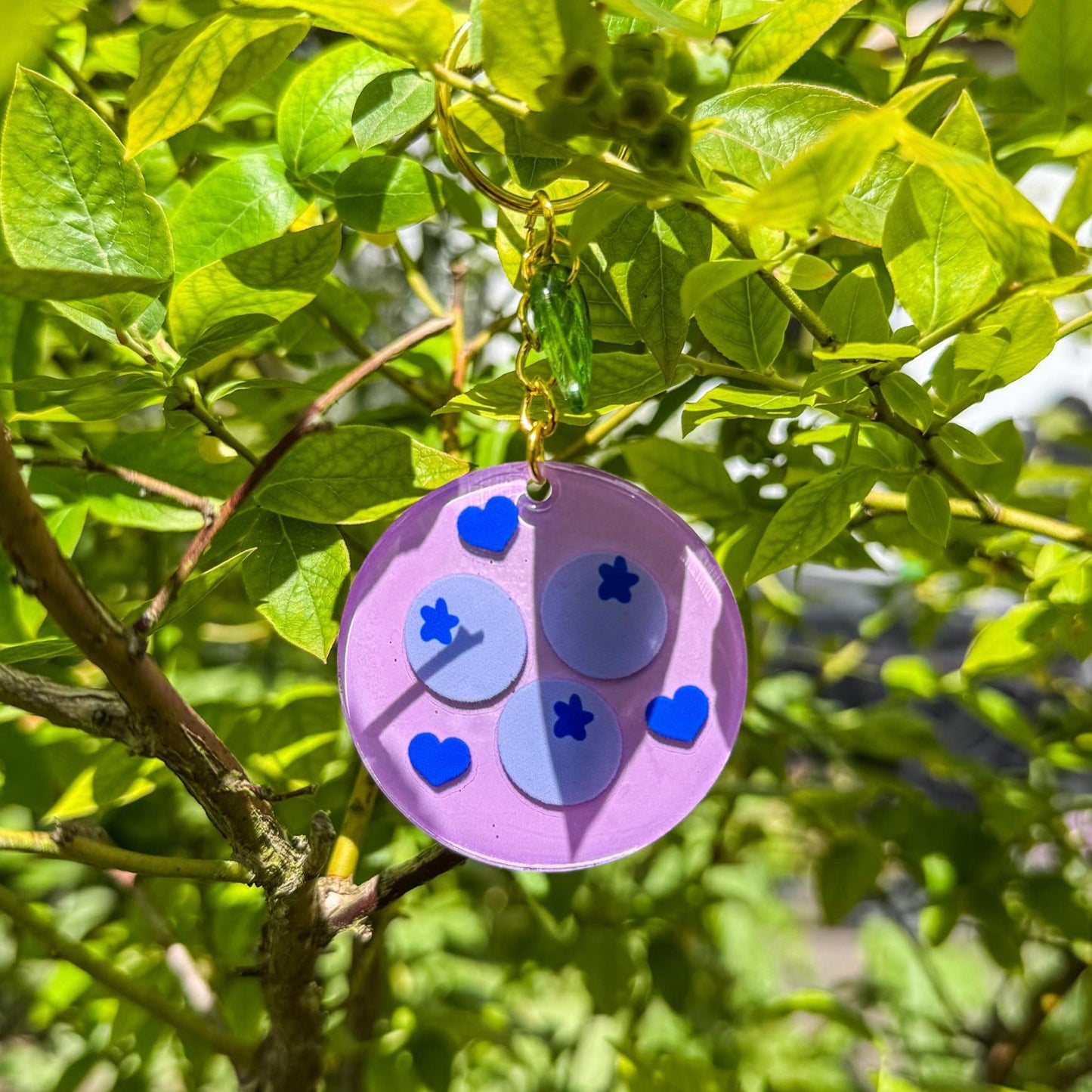 Schlüsselanhänger Blaubeerzauber - Zauberhaft und handgemacht ✨