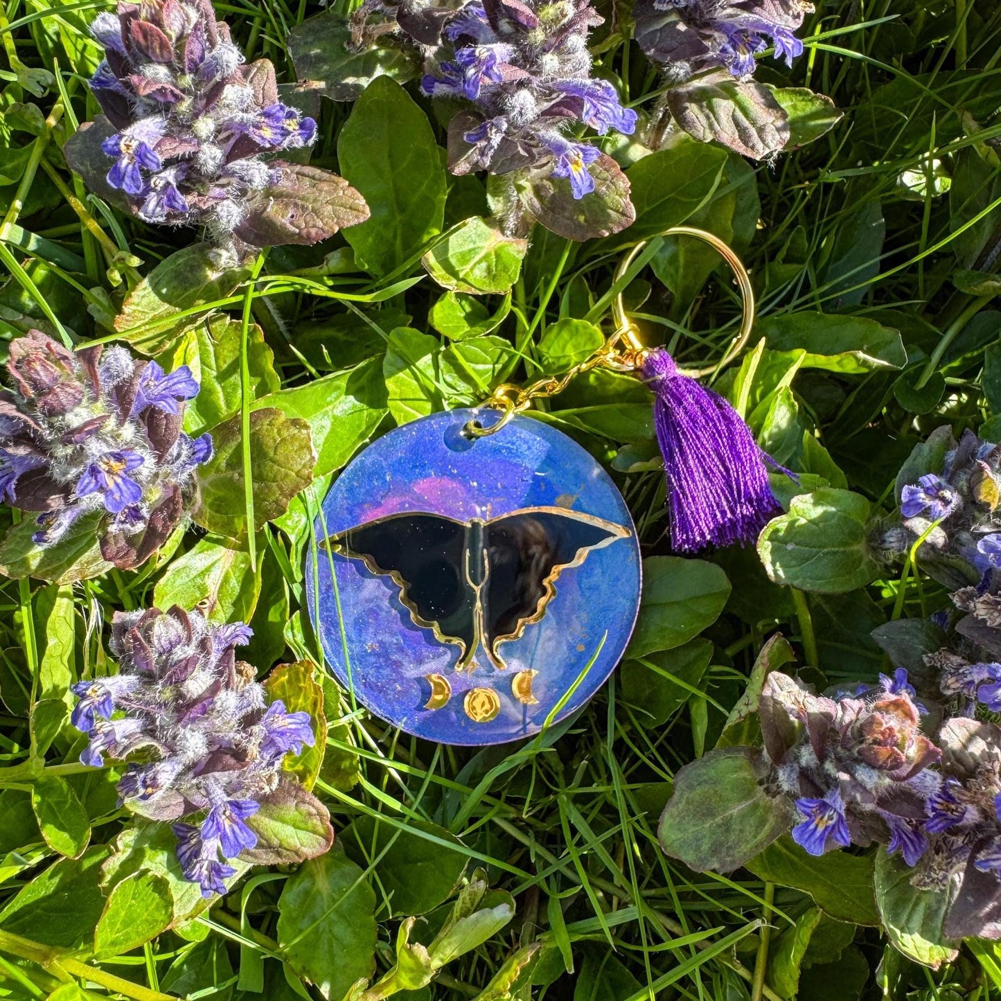 Mystischer Schlüsselanhänger - Handgemachte Unikate mit magischen Symbolen 🌙