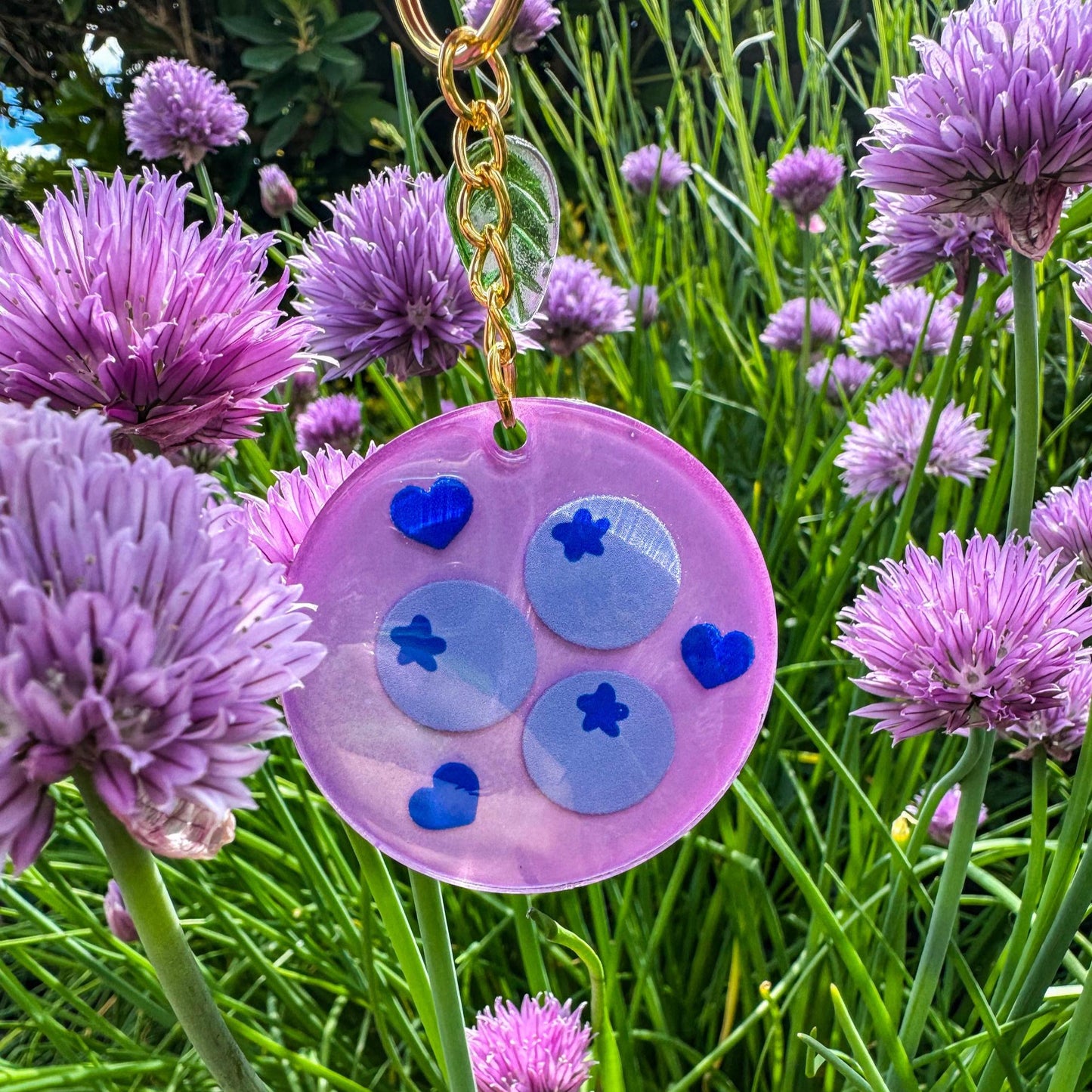 Schlüsselanhänger Blaubeerzauber - Zauberhaft und handgemacht ✨