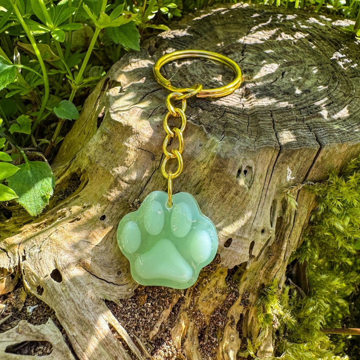 Pfoten-Schlüsselanhänger - Handgemachte Katzenpfoten aus UV-Resin 🐱