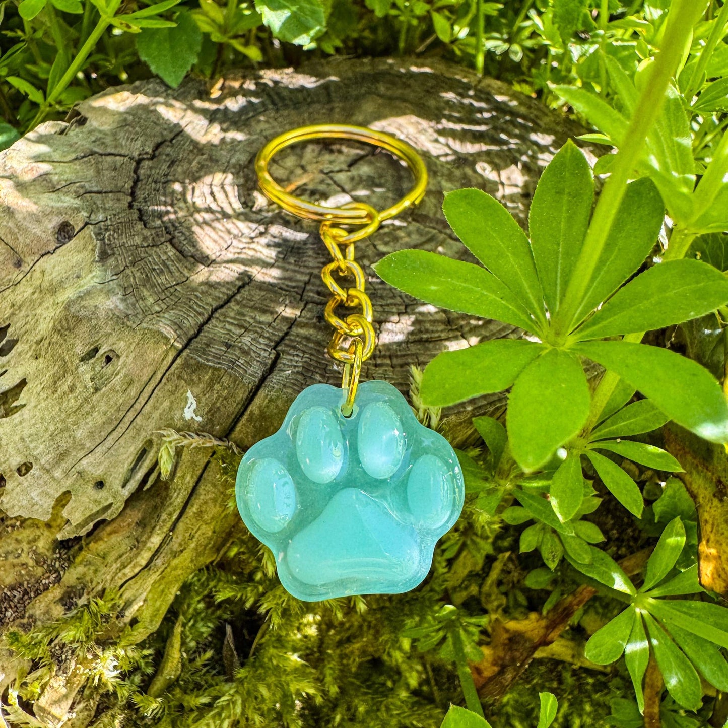 Pfoten-Schlüsselanhänger - Handgemachte Katzenpfoten aus UV-Resin 🐱