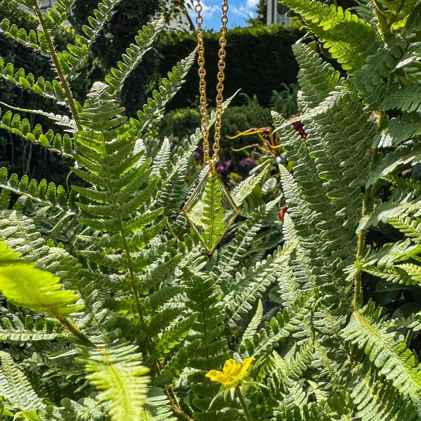 Farn-Anhänger - Einzigartiges Naturschmuckstück 🌿