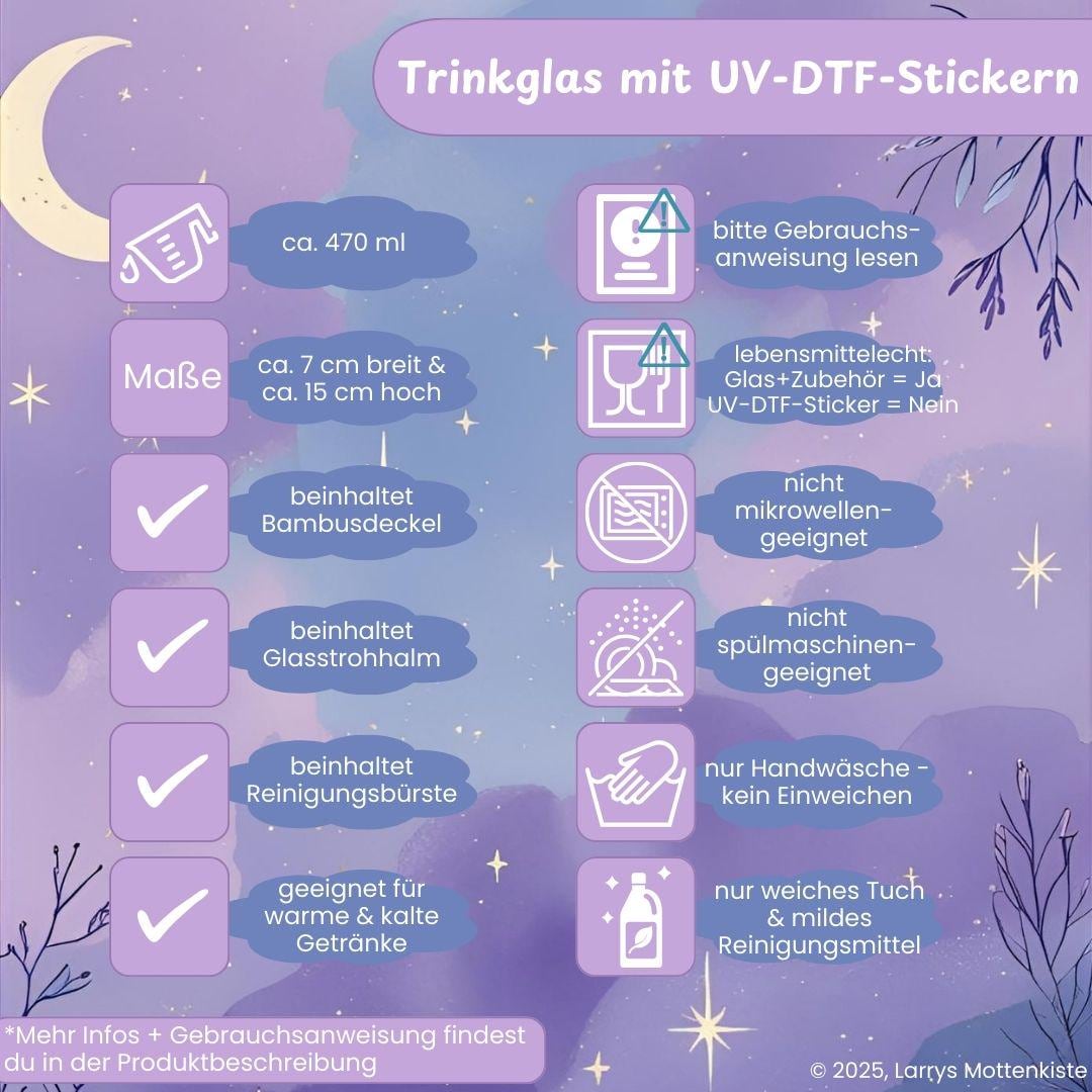 Trinkglas mit niedlichen rosa Pilzen - für märchenhaften Genuss 🍄🩷