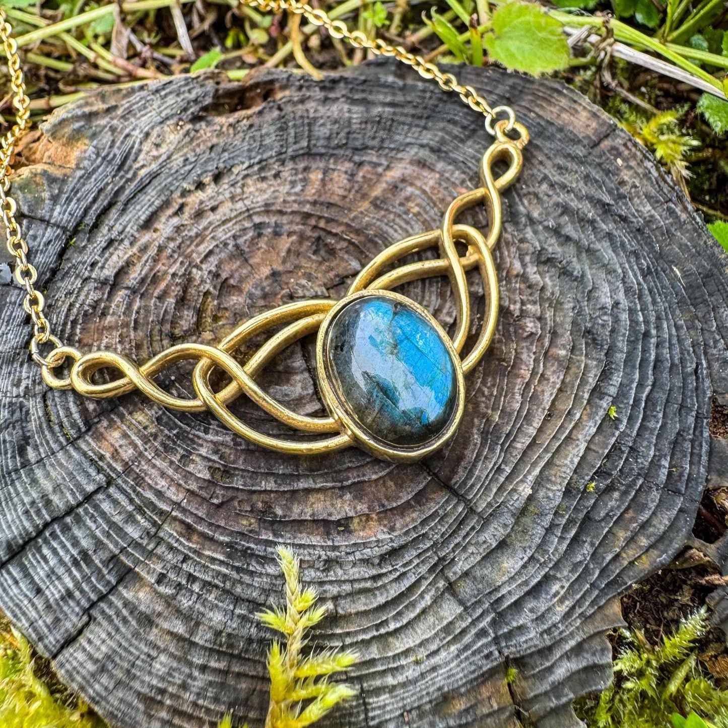 Segen der Elfen mit natürlichem Labradorit 🩵✨