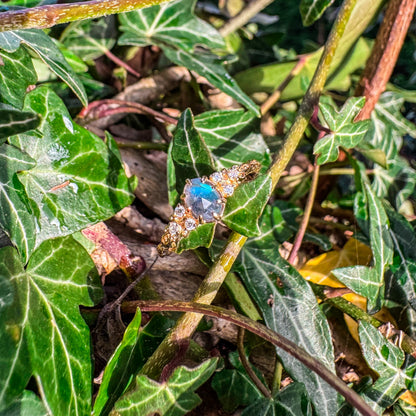Ring mit natürlichem Cordierit 💙✨