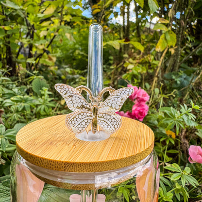 Glasstrohhalm - Magische Schmetterlinge 🦋✨