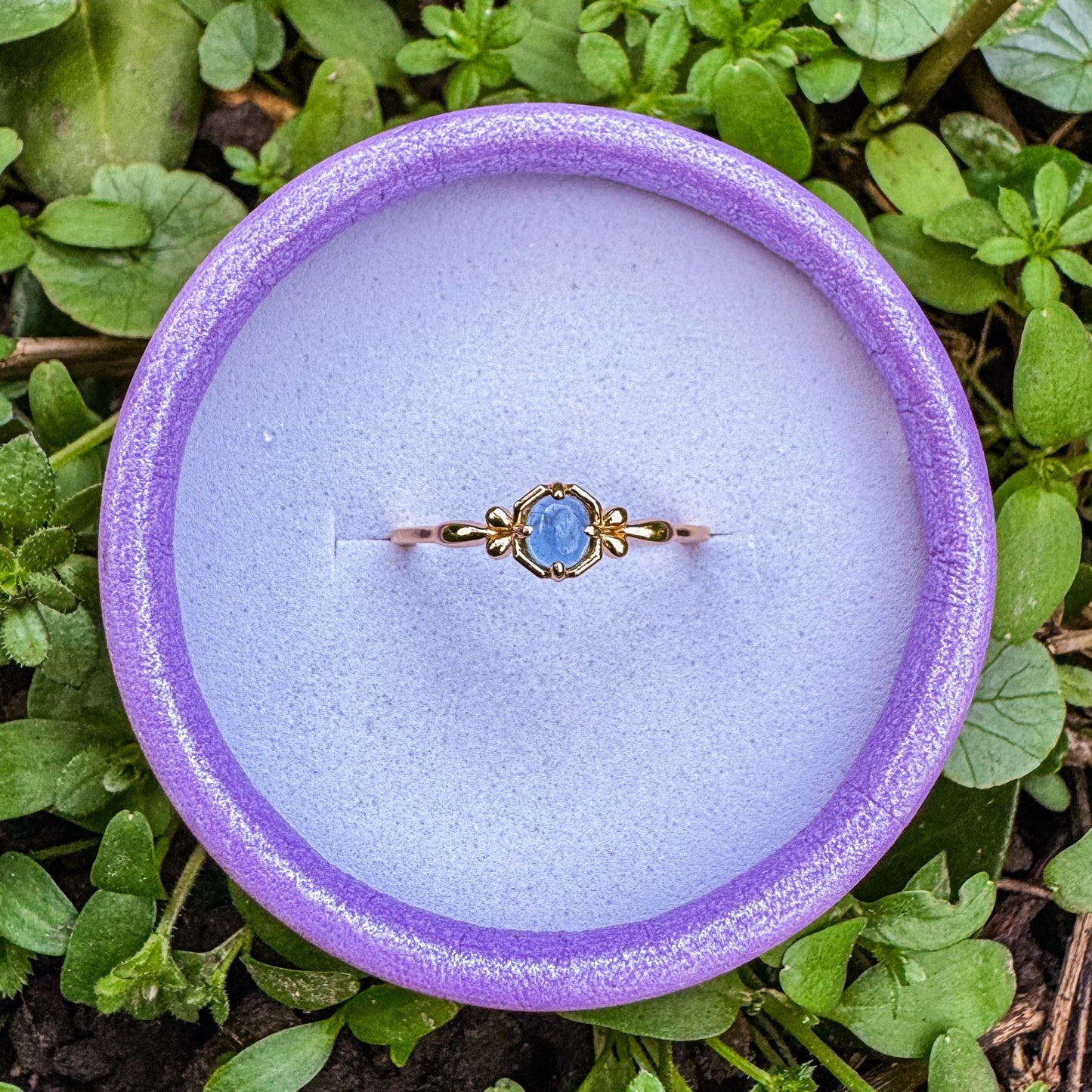 Ring mit natürlichem Aquamarin 🩵✨