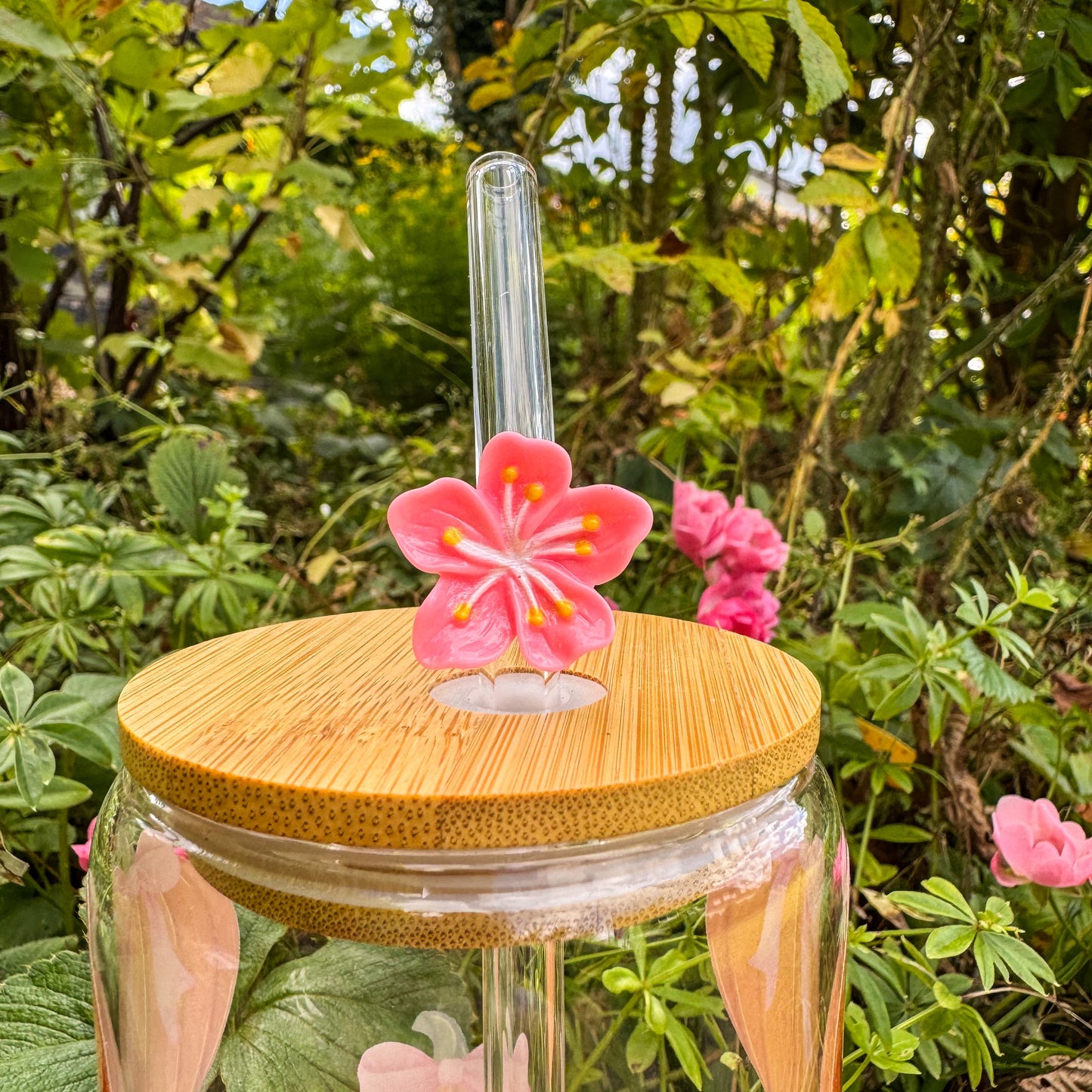Glasstrohhalm - Bunte Blumen 🌺