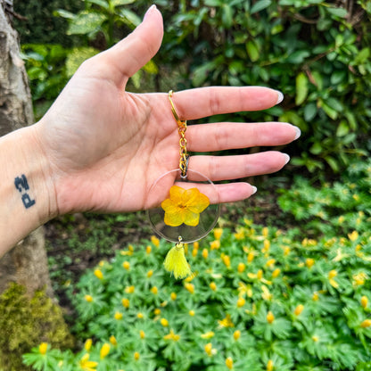 Blütenmagie Anhänger - Momente der Natur (Hortensie - gelb) 🌸✨