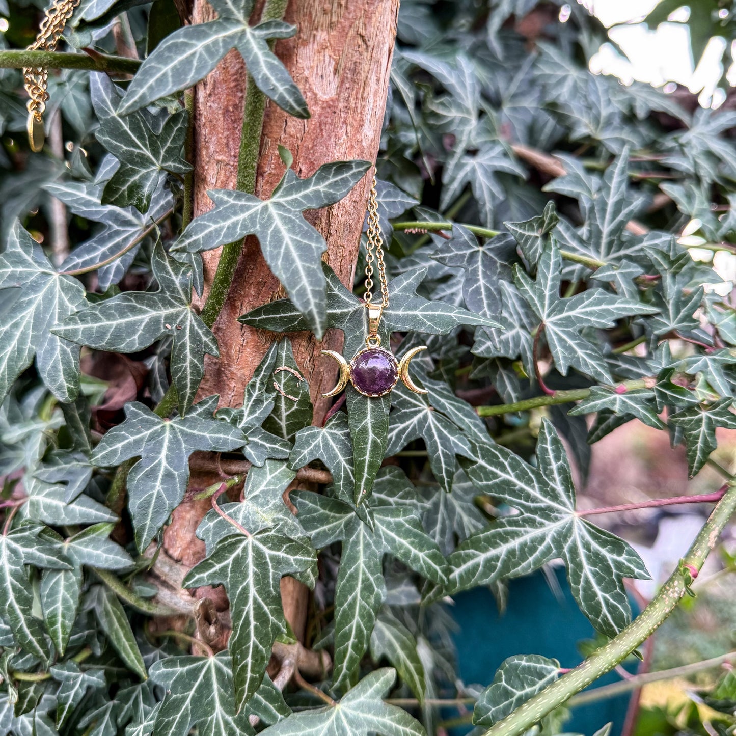 Amulett der Mondgeborenen mit natürlichem Amethyst 💜✨