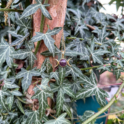 Amulett der Mondgeborenen mit natürlichem Amethyst 💜✨