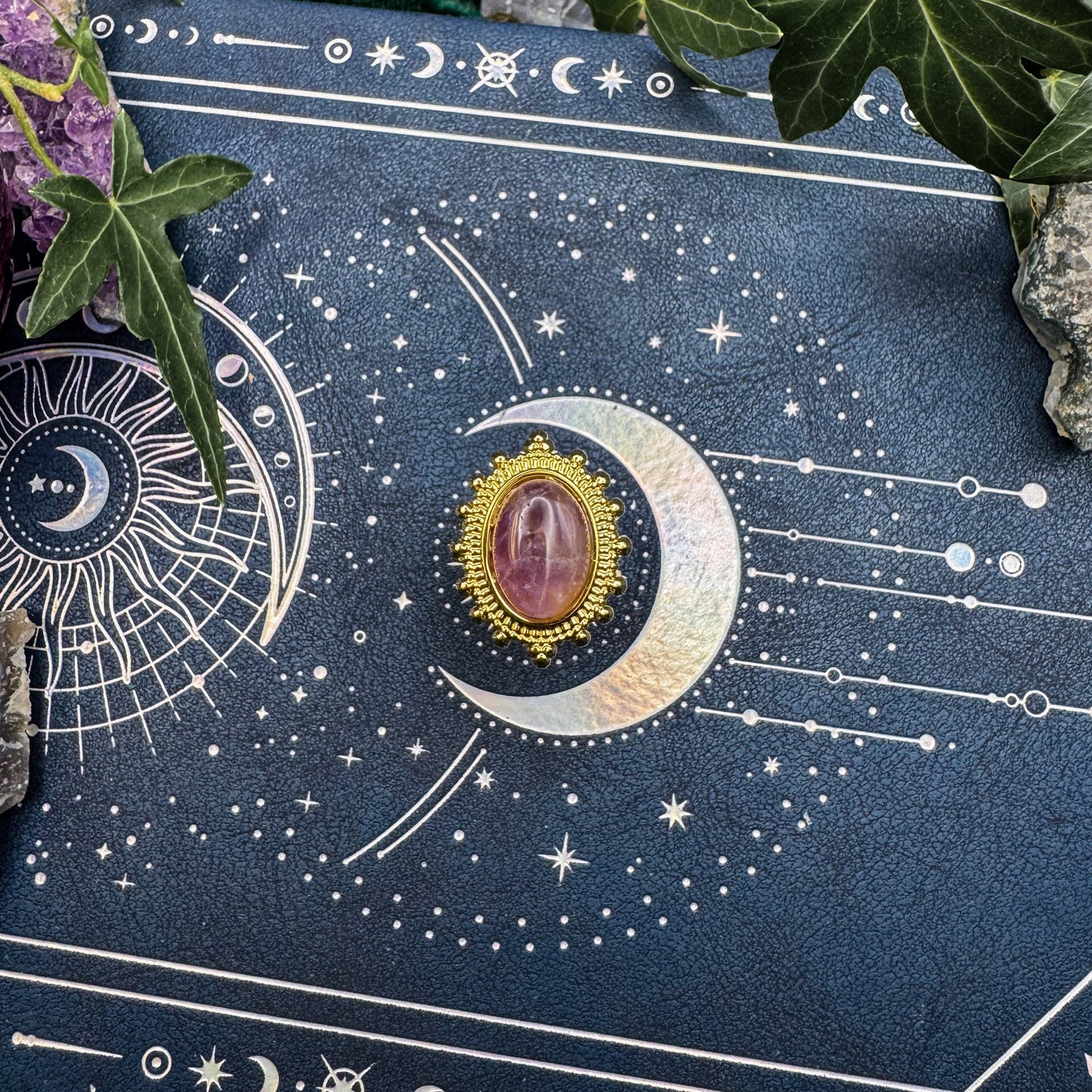 Ring der Klarheit mit natürlichem Amethyst 💜✨