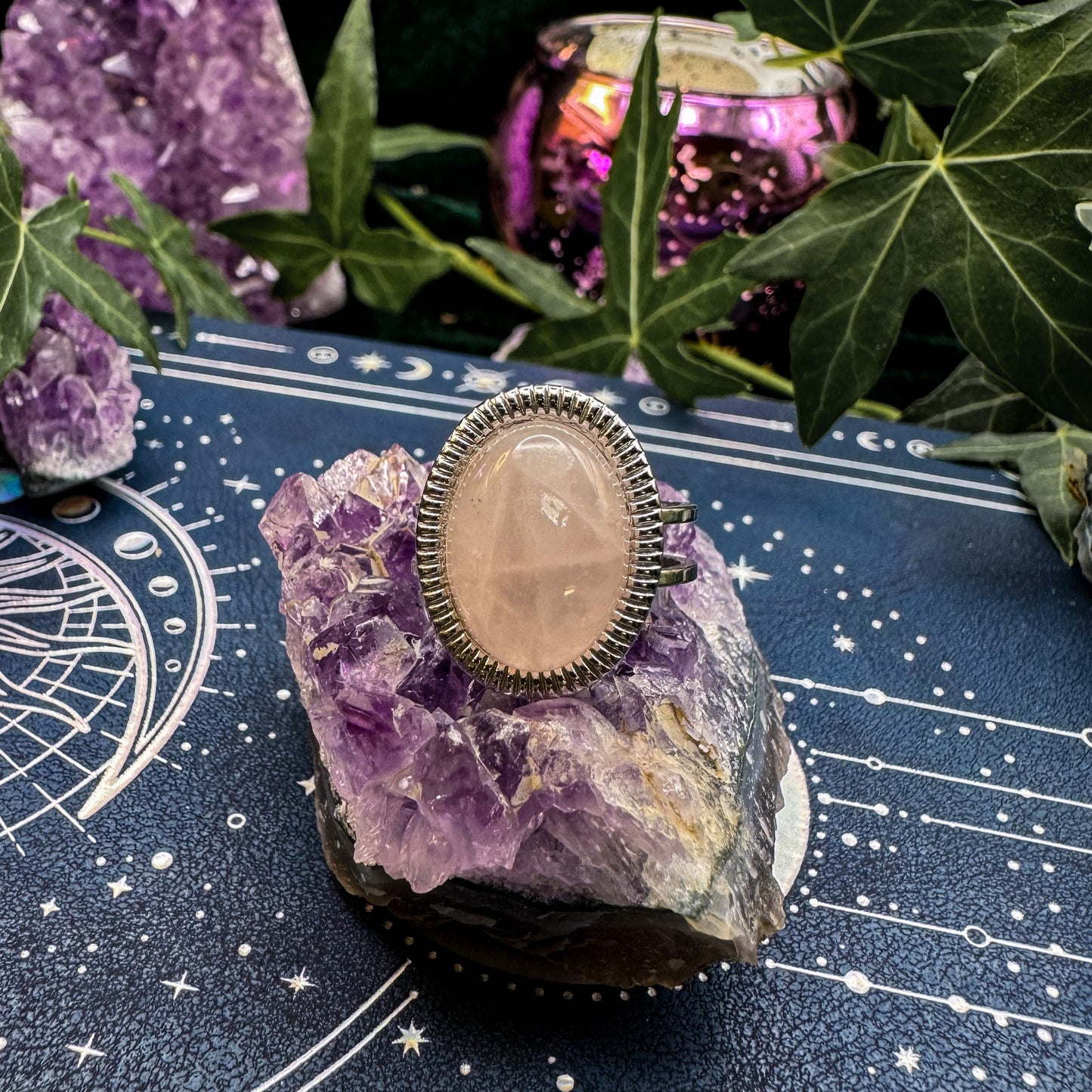 Ring des Herzens mit natürlichem Rosenquarz 🩷✨