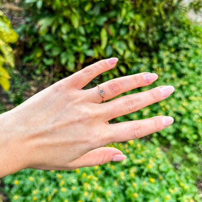 Ring mit natürlichem Aquamarin 🩵✨