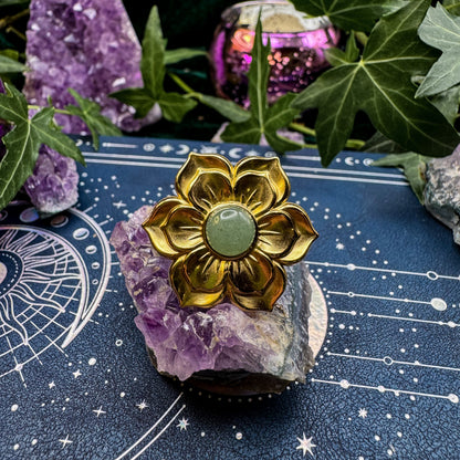 Ring der Zuversicht mit natürlichem Aventurin 💚✨