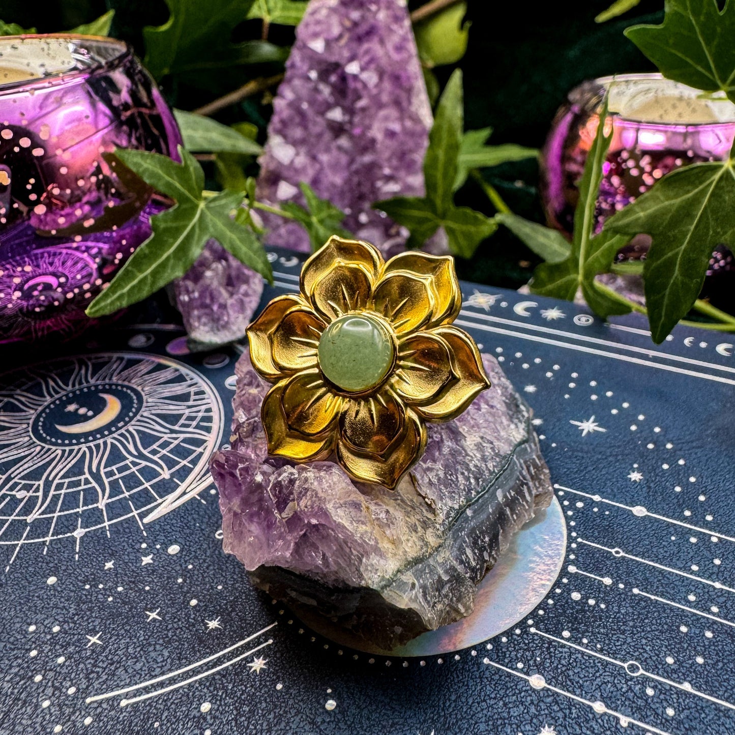 Ring der Zuversicht mit natürlichem Aventurin 💚✨