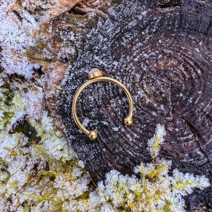 Ring mit natürlichem Rosenquarz 🩷✨