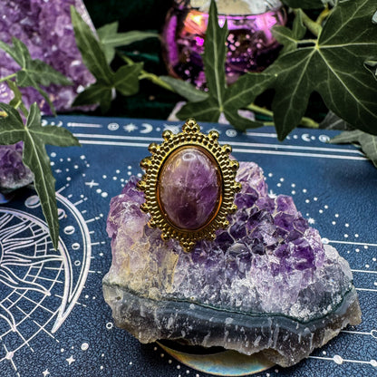 Ring der Klarheit mit natürlichem Amethyst 💜✨