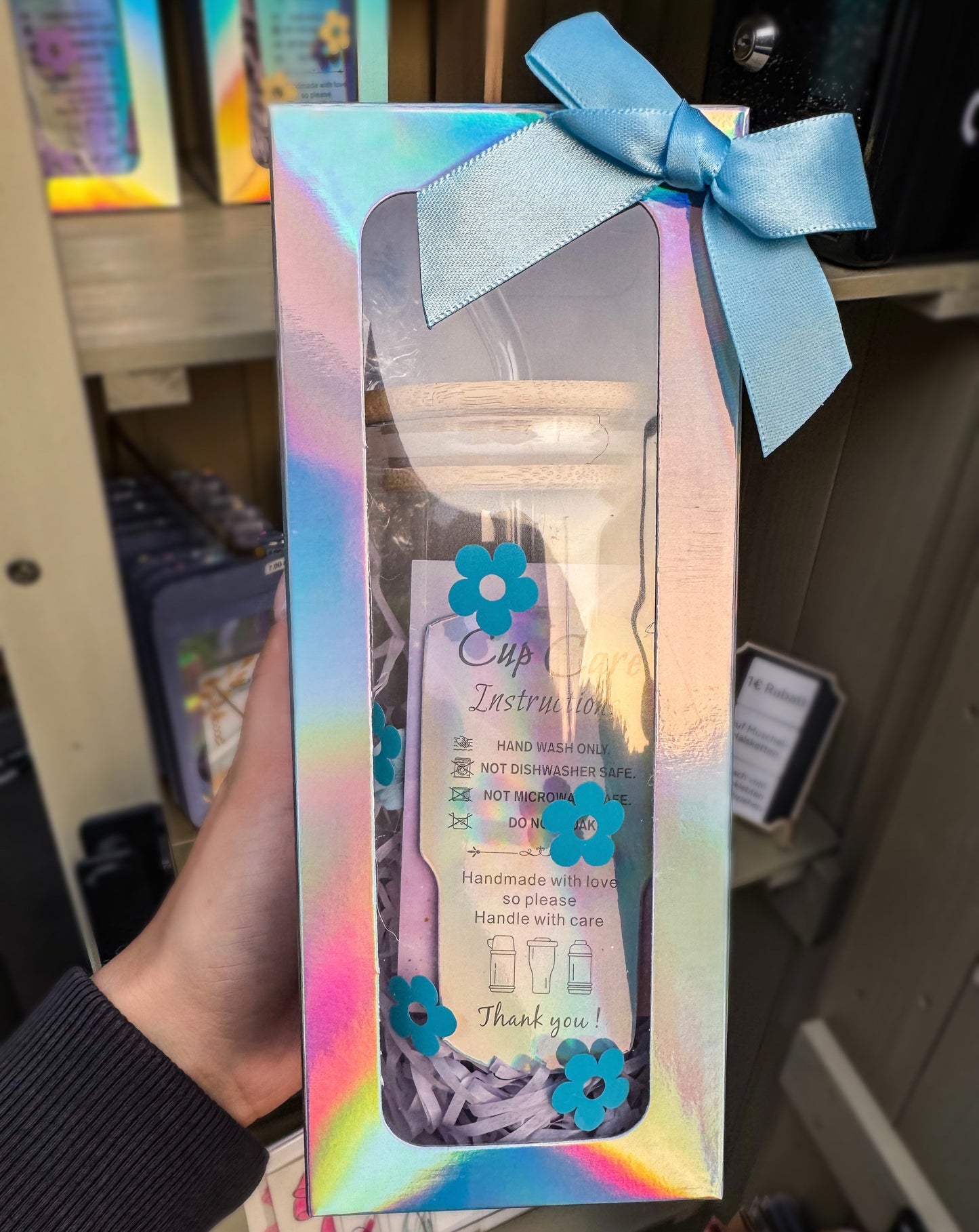 Geschenkverpackung für Trinkgläser - liebevoll und zauberhaft verpackt 🎀