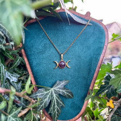 Amulett der Mondgeborenen mit natürlichem Amethyst 💜✨