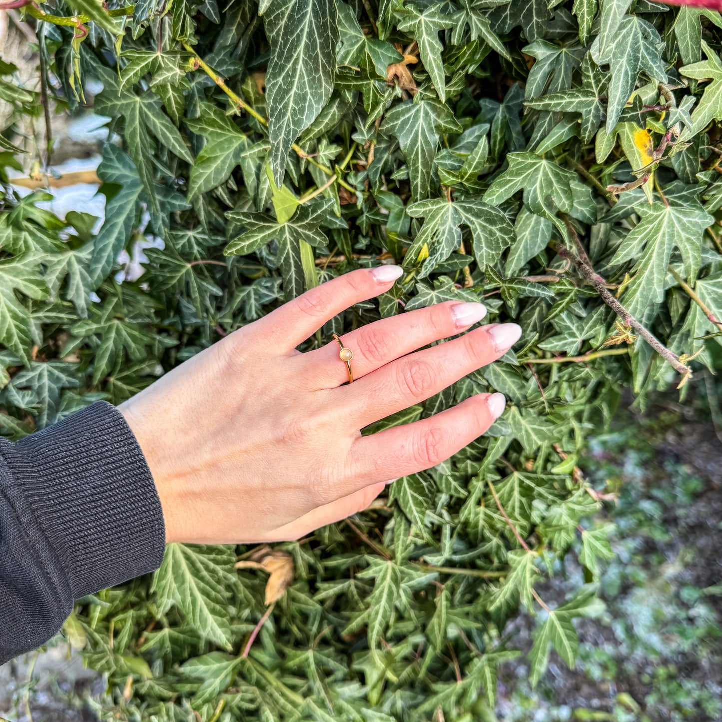 Ring mit natürlichem Rosenquarz 🩷✨