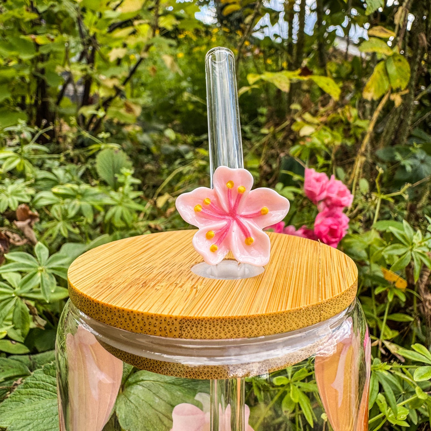 Glasstrohhalm - Bunte Blumen 🌺