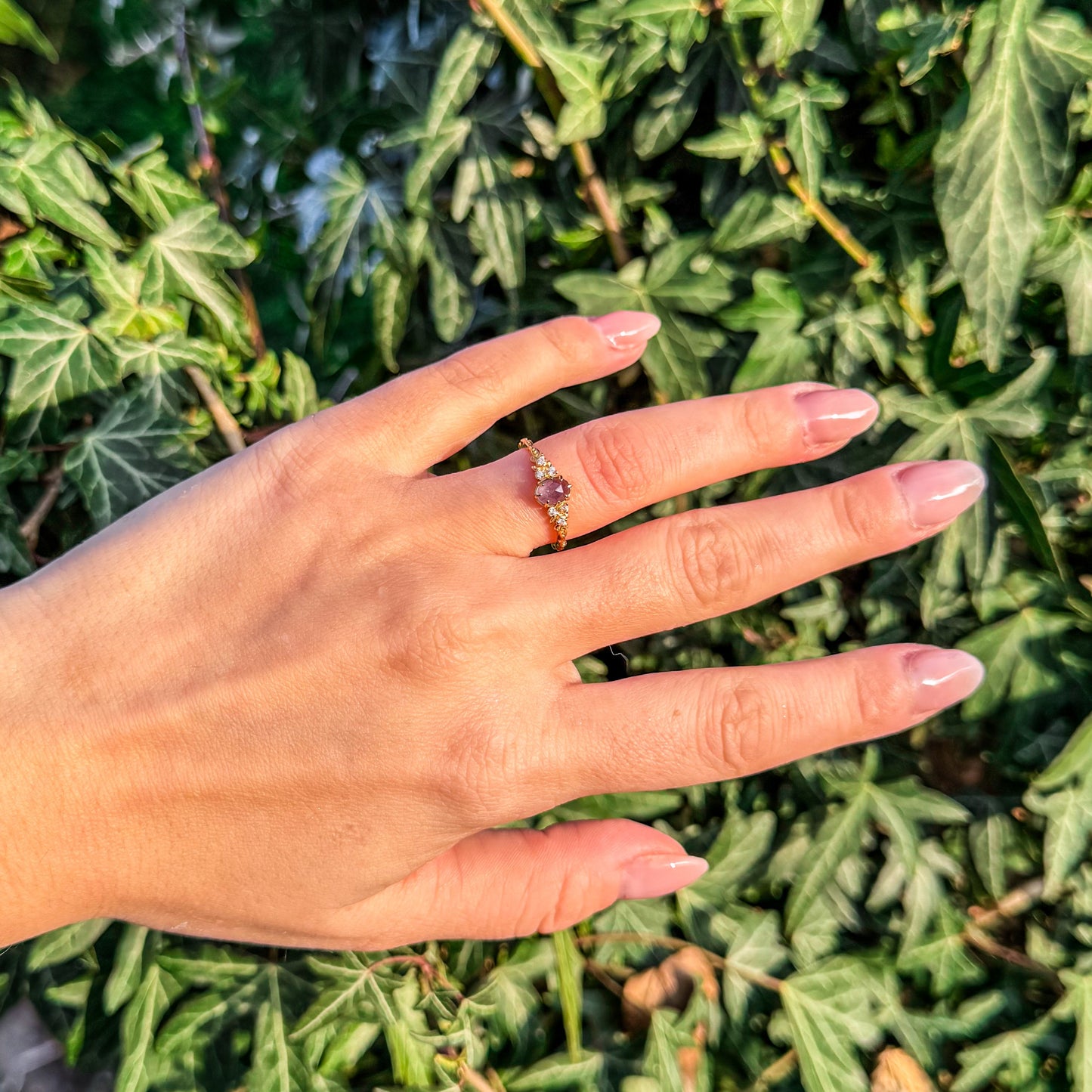 Ring mit natürlichem Cordierit 💙✨