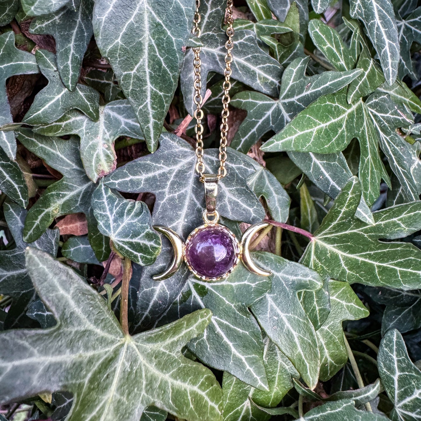 Amulett der Mondgeborenen mit natürlichem Amethyst 💜✨