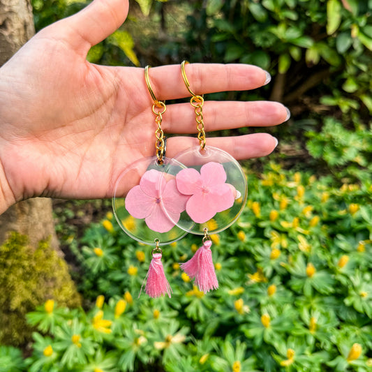 Blütenmagie Anhänger - Momente der Natur (Hortensie - rosa) 🌸✨