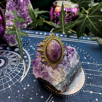 Ring der Klarheit mit natürlichem Amethyst 💜✨