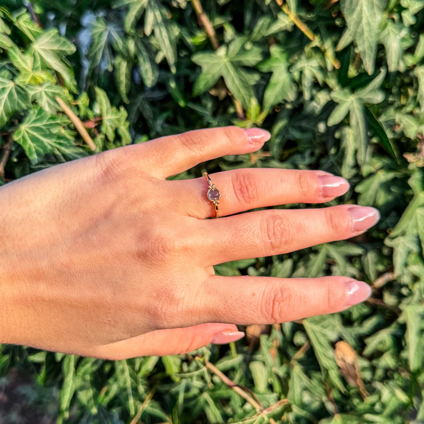 Ring mit natürlichem Aquamarin 🩵✨