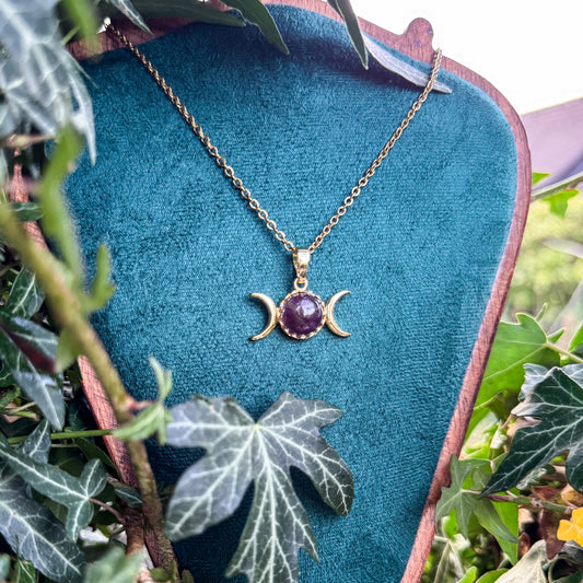 Amulett der Mondgeborenen mit natürlichem Amethyst 💜✨