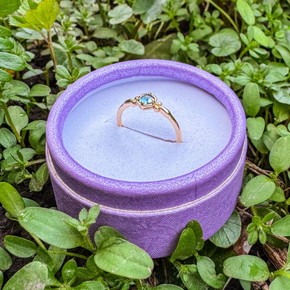 Ring mit natürlichem Aquamarin 🩵✨