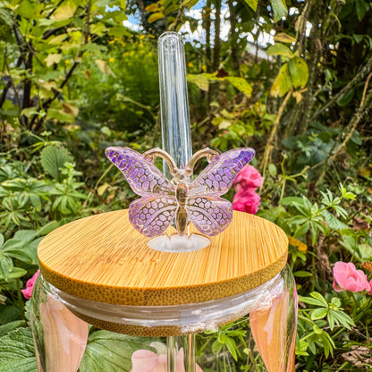 Glasstrohhalm - Magische Schmetterlinge 🦋✨