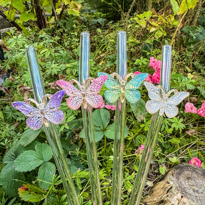 Glasstrohhalm - Magische Schmetterlinge 🦋✨