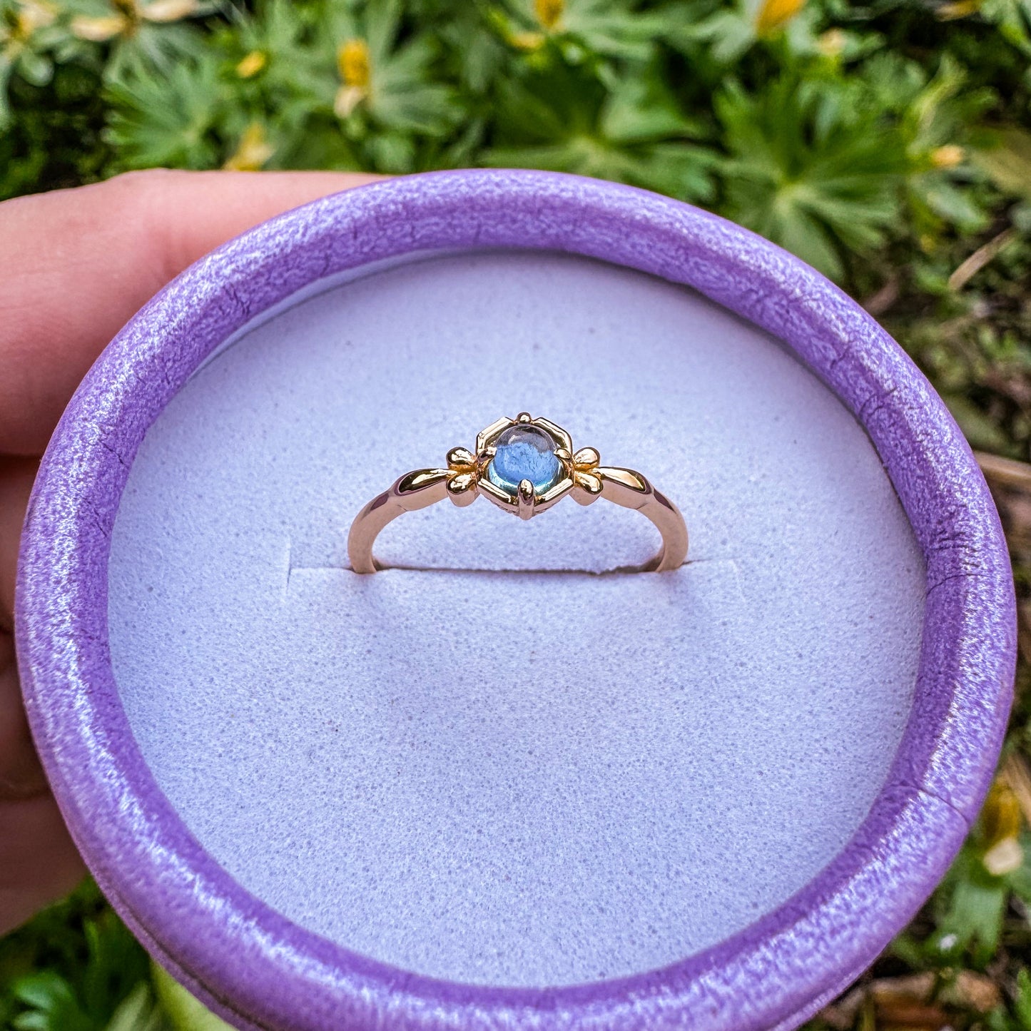 Ring mit natürlichem Aquamarin 🩵✨