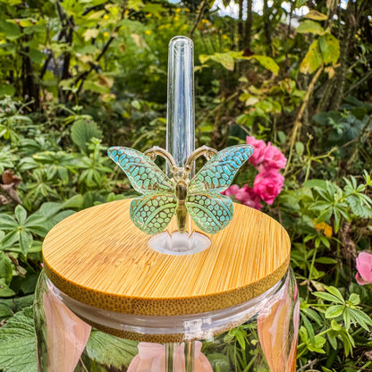 Glasstrohhalm - Magische Schmetterlinge 🦋✨