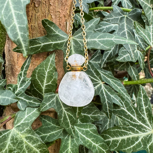 Gefäß des Morgentaus aus natürlichem Bergkristall 🤍✨