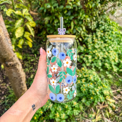 Trinkglas Blaubeerzauber - ein kleines Stück Waldzauber 🫐🌼