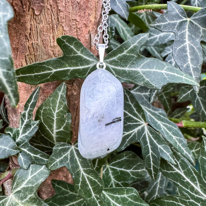 Talisman der Mondkraft mit natürlichem Regenbogen Mondstein (weißer Labradorit) 🤍✨