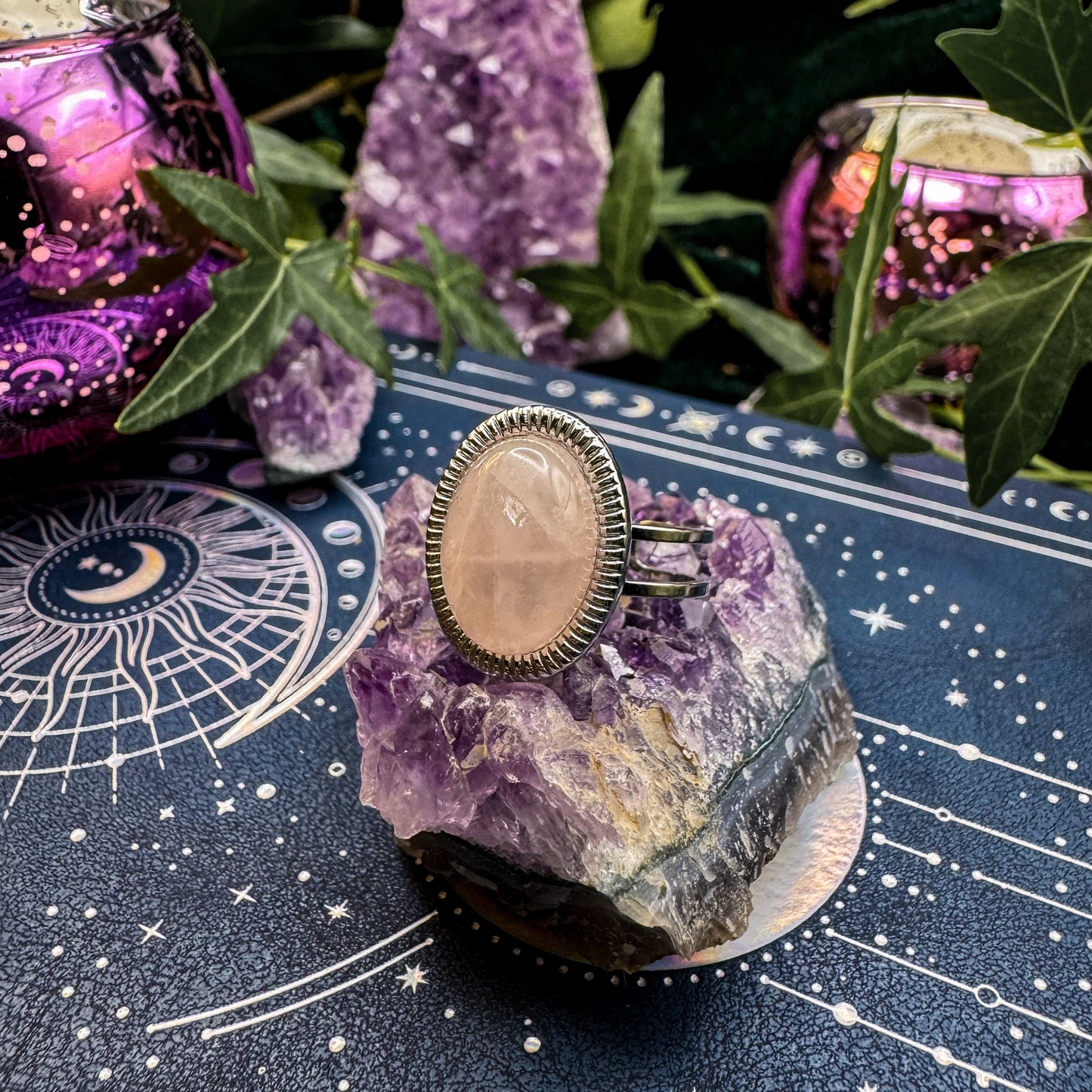 Ring des Herzens mit natürlichem Rosenquarz 🩷✨