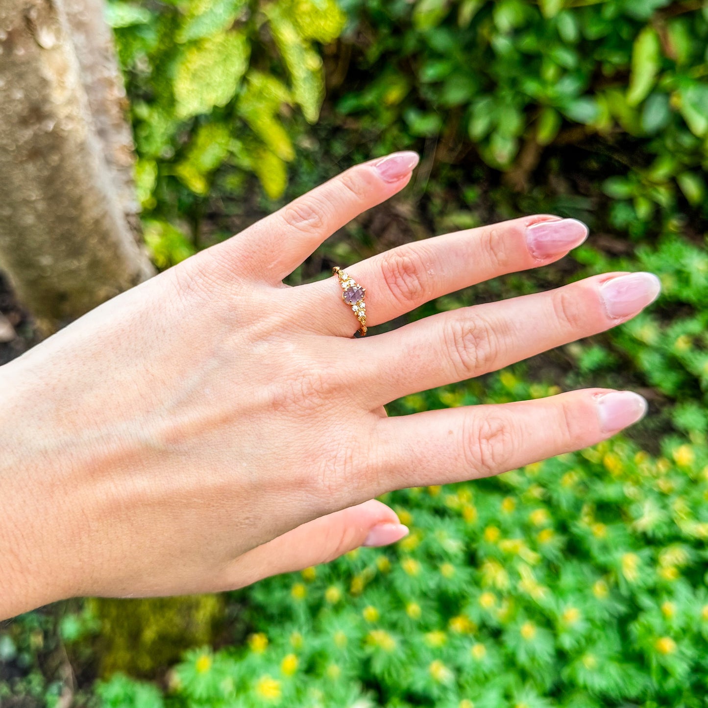 Ring mit natürlichem Cordierit 💙✨