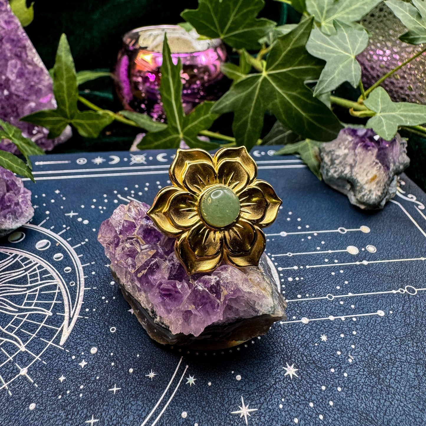 Ring der Zuversicht mit natürlichem Aventurin 💚✨