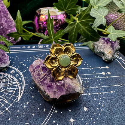 Ring der Zuversicht mit natürlichem Aventurin 💚✨