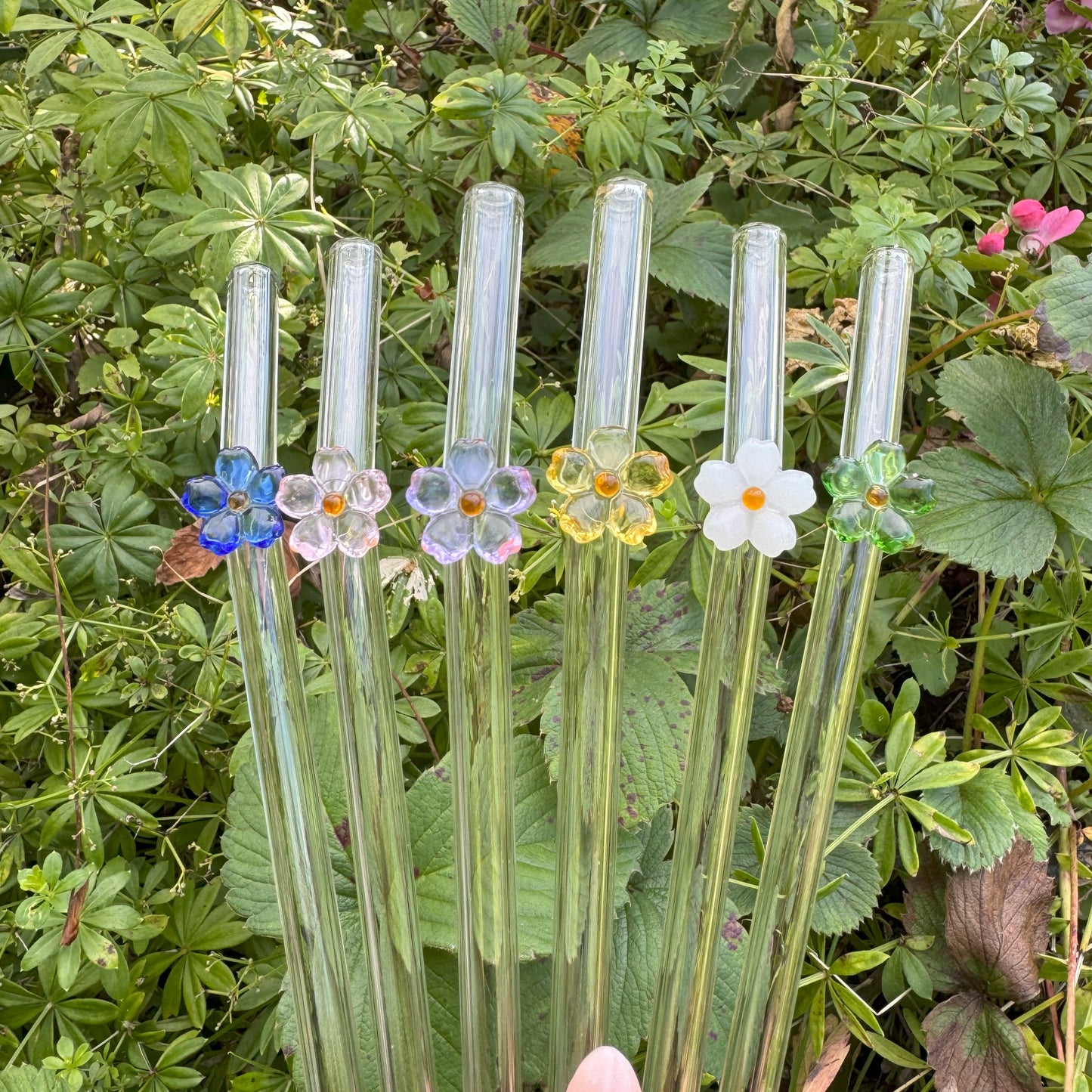 Glasstrohhalm - Süße Blümchen 🌺✨