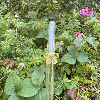 Glasstrohhalm - Süße Blümchen 🌺✨