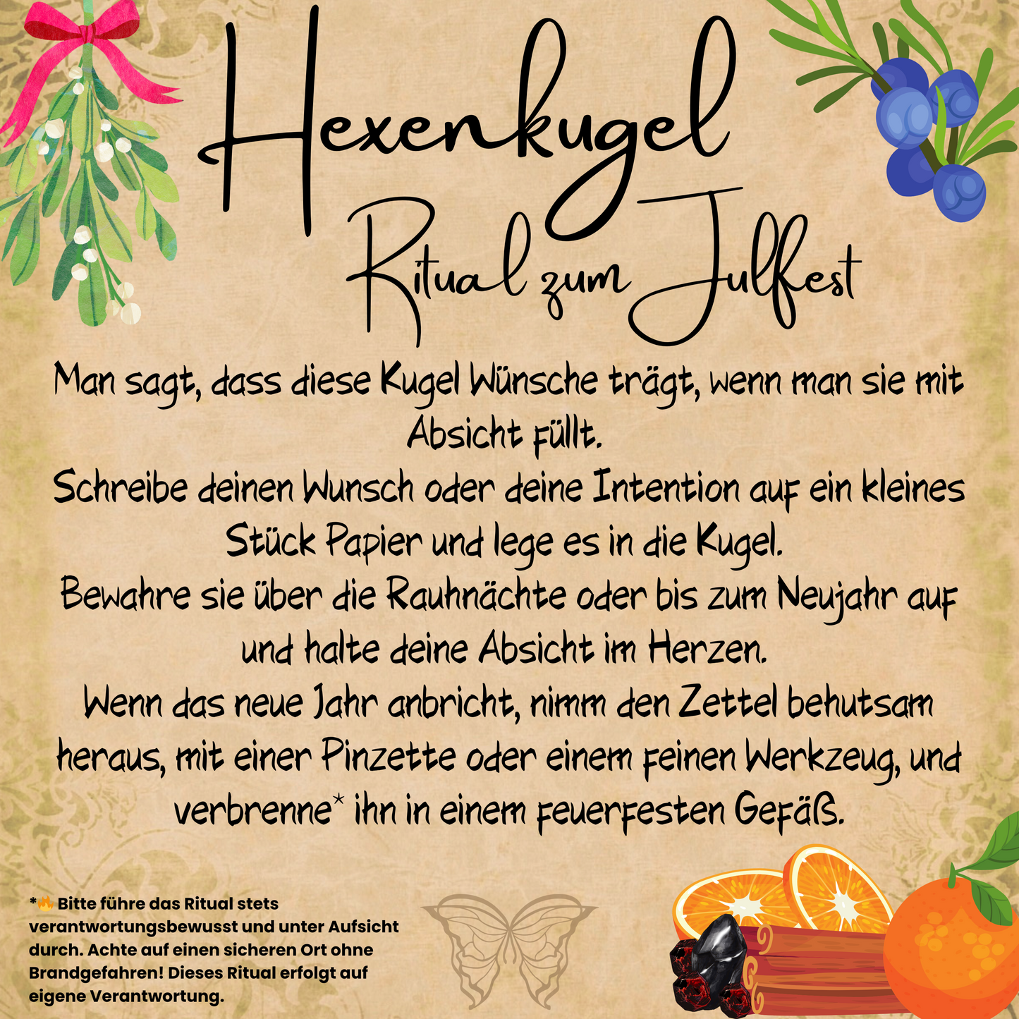 Hexenkugel Julfest- Licht in der dunklen Jahreszeit 💫🕯️