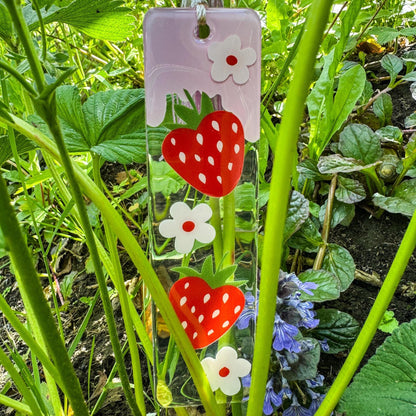 Lesezeichen Erdbeertraum - Süß, verspielt und handgemacht🍓🌸