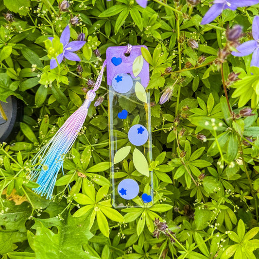 Lesezeichen Blaubeerzauber - Zauberhaft und handgemacht 🫐🍃